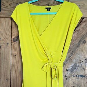 Yellow Ann Taylor Wrap Dress
